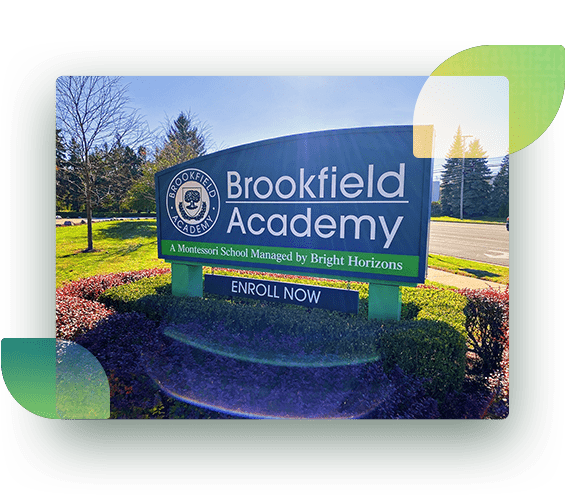 learn about brookfield academy, a bright horizons montessori school