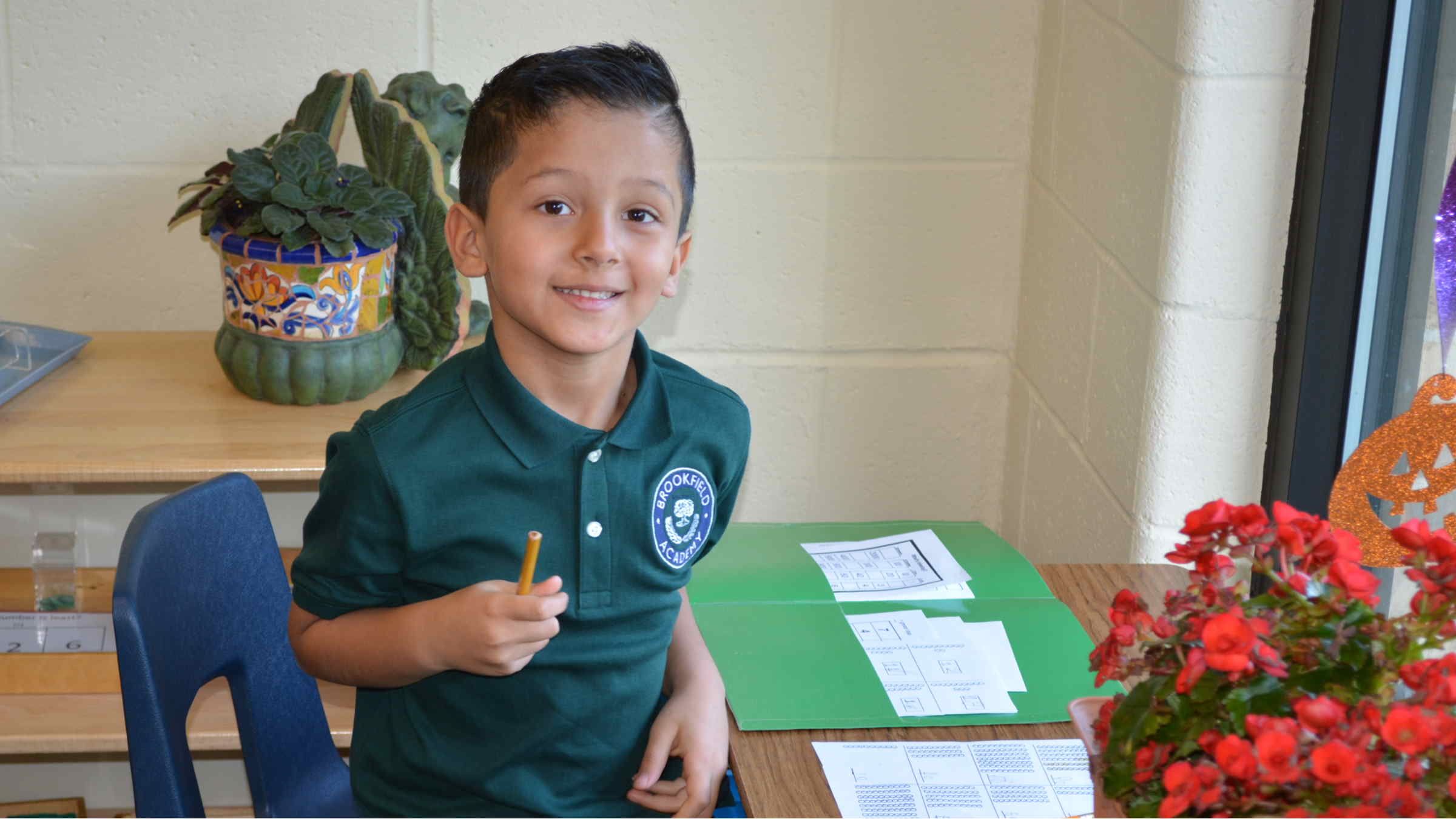 Young Student Studying